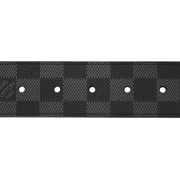 並行輸入 ルイヴィトン ベルト Louis Vuitton ダミエ・グラフィット サンチュール・ダミエプリント 40MM M9156Vメンズ グレー ブラック | LOUIS VUITTON | 07