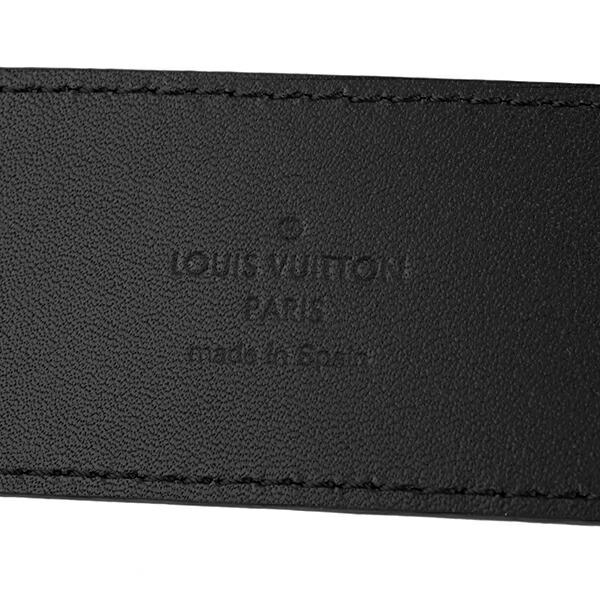 LOUIS VUITTON エピブラックベルト Vuitton Wide Black Patent Epi Belt W/Box - Vintage Lux