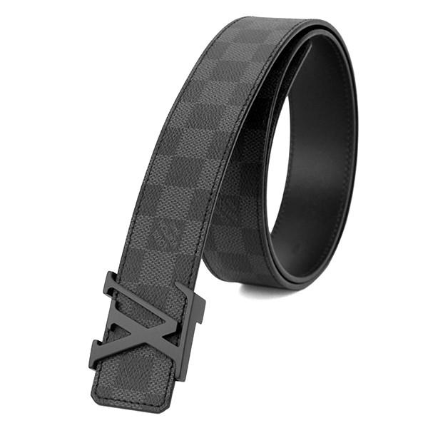 並行輸入 ルイヴィトン ベルト サンチュール・LV イニシアル 40MM M9808V ブラック 黒/グレー 爆買 | LOUIS VUITTON | 01