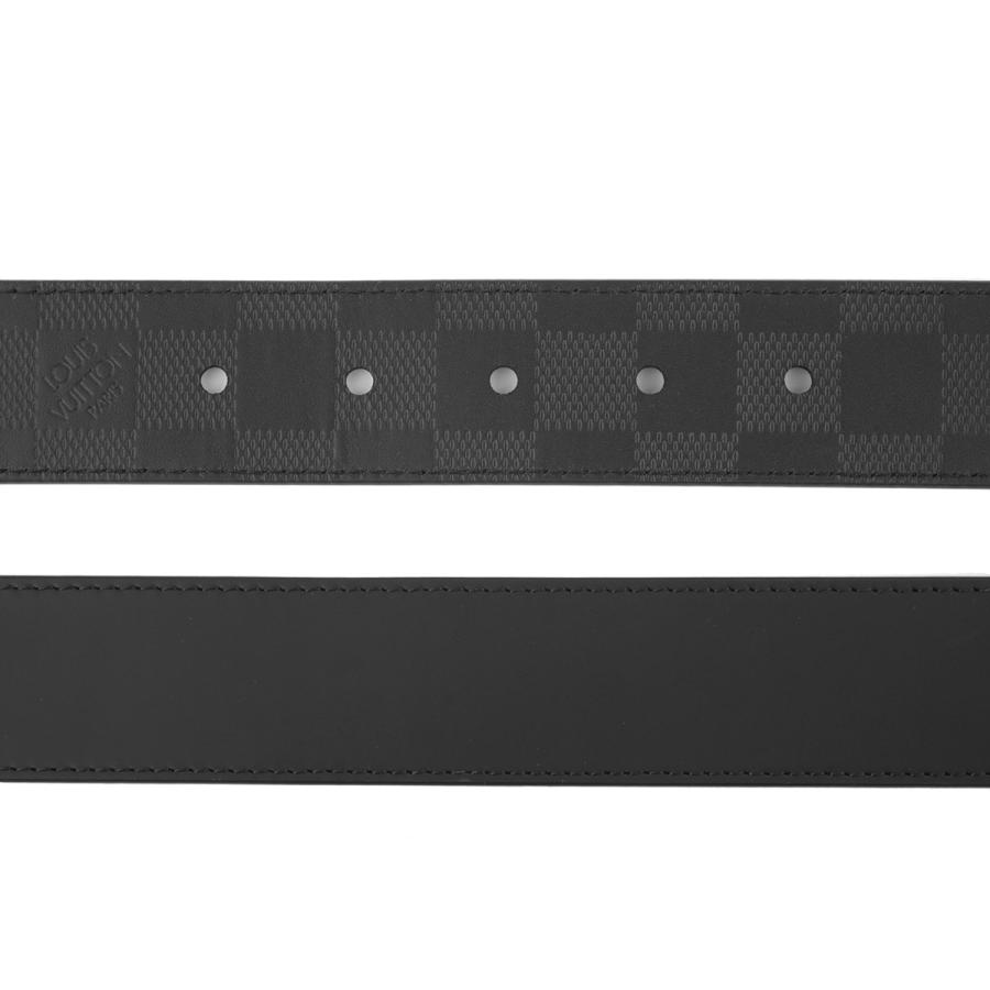 並行輸入 ルイヴィトン ベルト Louis Vuitton ダミエ・アンフィニ サンチュール・スレンダー 35MM リバーシブル M9906Tメンズ ブラック 黒 | LOUIS VUITTON | 06