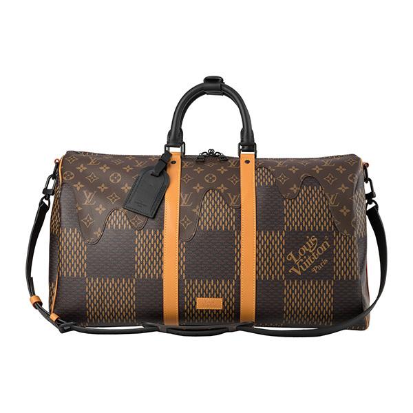 並行輸入 ルイヴィトン  ボストンバッグ ダミエ・エベヌ ジャイアント N40360 ブラウン 茶 爆買 | LOUIS VUITTON