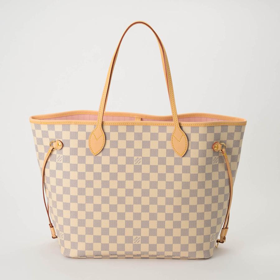並行輸入 ルイヴィトン トートバッグ Louis Vuitton ダミエ・アズール ネヴァーフル MM N40603 レディース ホワイト系 白 ピンク | LOUIS VUITTON | 01