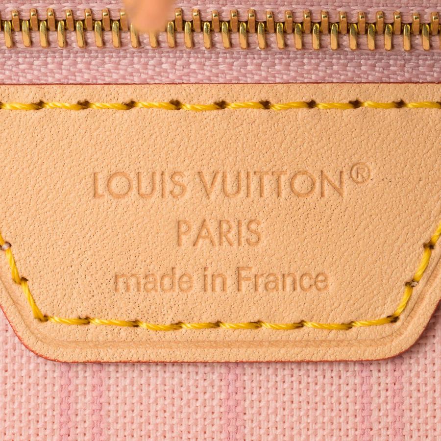 並行輸入 ルイヴィトン トートバッグ Louis Vuitton ダミエ・アズール ネヴァーフル MM N40603 レディース ホワイト系 白 ピンク | LOUIS VUITTON | 08