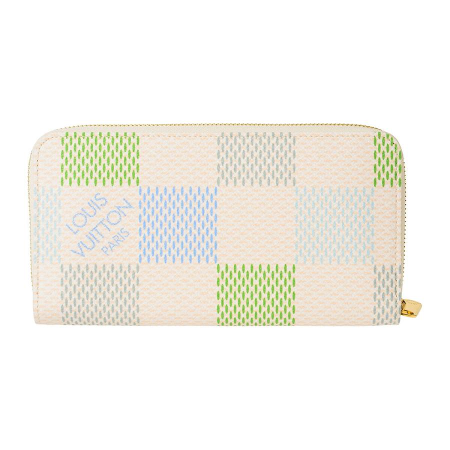 並行輸入 ルイヴィトン 長財布(ラウンドファスナー) Louis Vuitton ダミエリシャス ジッピー・ウォレット N40748レディース グリーン系 | LOUIS VUITTON | 01