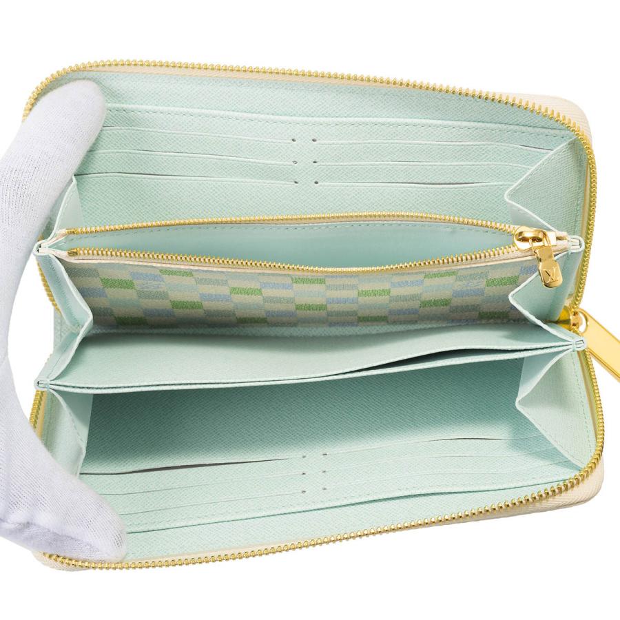 並行輸入 ルイヴィトン 長財布(ラウンドファスナー) Louis Vuitton ダミエリシャス ジッピー・ウォレット N40748レディース グリーン系 | LOUIS VUITTON | 04