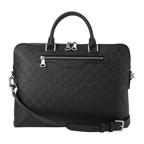並行輸入 ルイヴィトン  ブリーフケース ダミエ アンフィニ N41019 ブラック 黒 爆買 | LOUIS VUITTON