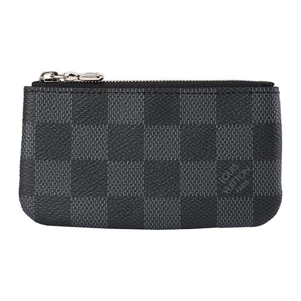 並行輸入 ルイヴィトン コインケース Louis Vuitton ダミエ・グラフィット ポシェット・クレ N60155メンズ ブラック 黒 グレー | LOUIS VUITTON