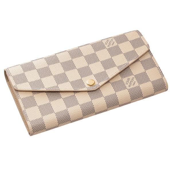並行輸入 ルイヴィトン 長財布 Louis Vuitton ダミエ・アズール ポルトフォイユ サラ N63208レディース オフホワイト | LOUIS VUITTON | 02