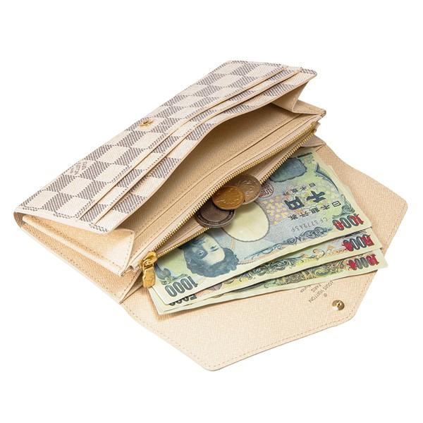 並行輸入 ルイヴィトン 長財布 Louis Vuitton ダミエ・アズール ポルトフォイユ サラ N63208レディース オフホワイト | LOUIS VUITTON | 05