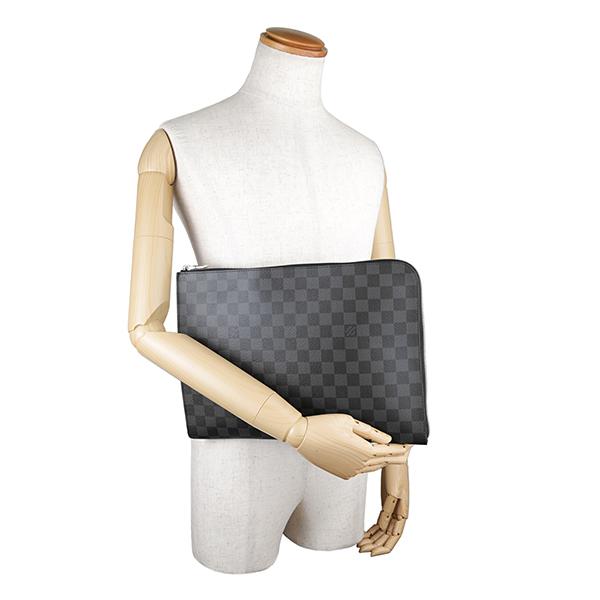 並行輸入 ルイヴィトン ポーチ Louis Vuitton ダミエ・グラフィット ポシェット・ジュール GM NM N64437メンズ グレー | LOUIS VUITTON | 05