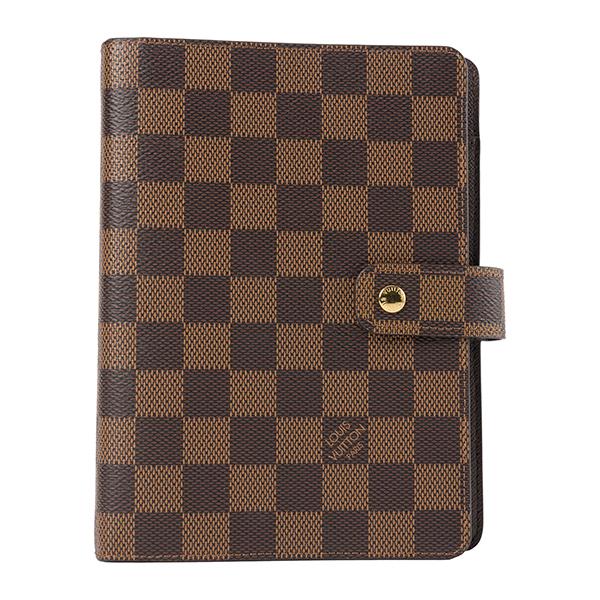 並行輸入 ルイヴィトン  手帳カバー ダミエ・エベヌ R20240 ブラウン 茶 爆買 | LOUIS VUITTON