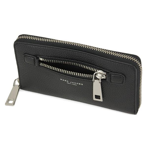 【未使用品】マークジェイコブス ゴートレザー ラウンドジップ 長財布 ブラック MARC JACOBS（マーク・ジェイコブス） 並行輸入 長財布(ラウンド