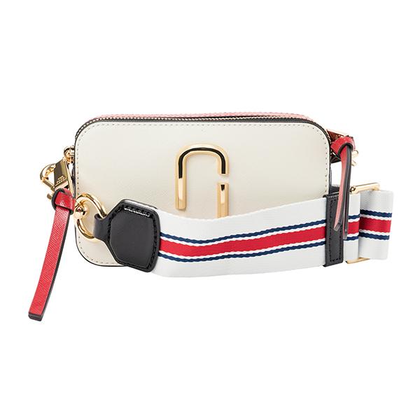 並行輸入 マークジェイコブス ショルダーバッグ MARC JACOBS スナップショット M0012007 178 レディース ホワイト 白 | MARC JACOBS