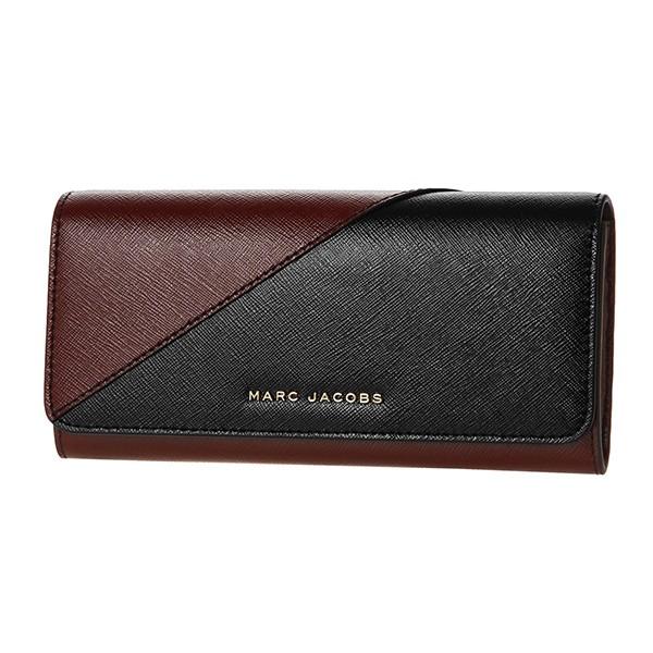 並行輸入 マークジェイコブス 長財布 フラップ コンチネンタル M0013332 002 ブラック 黒/ボルドー系 爆買 | MARC JACOBS