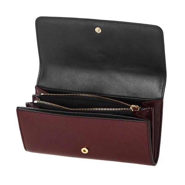 並行輸入 マークジェイコブス 長財布 フラップ コンチネンタル M0013332 002 ブラック 黒/ボルドー系 爆買 | MARC JACOBS | 03