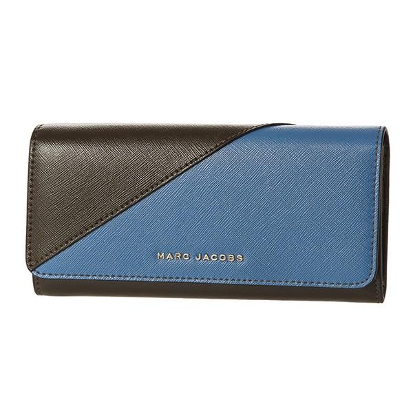並行輸入 マークジェイコブス 長財布 フラップ コンチネンタル M0013332 497 ブルー系/ブラウン系 爆買 | MARC JACOBS