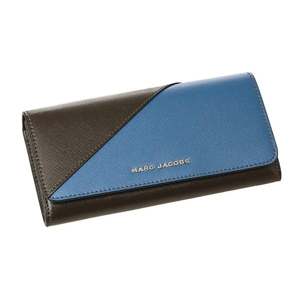 並行輸入 マークジェイコブス 長財布 フラップ コンチネンタル M0013332 497 ブルー系/ブラウン系 爆買 | MARC JACOBS | 02