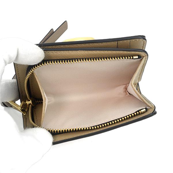 並行輸入 マークジェイコブス 2つ折り財布 MARC JACOBS スナップショット M0013360 745レディース イエロー 黄 ライトベージュ | MARC JACOBS | 05