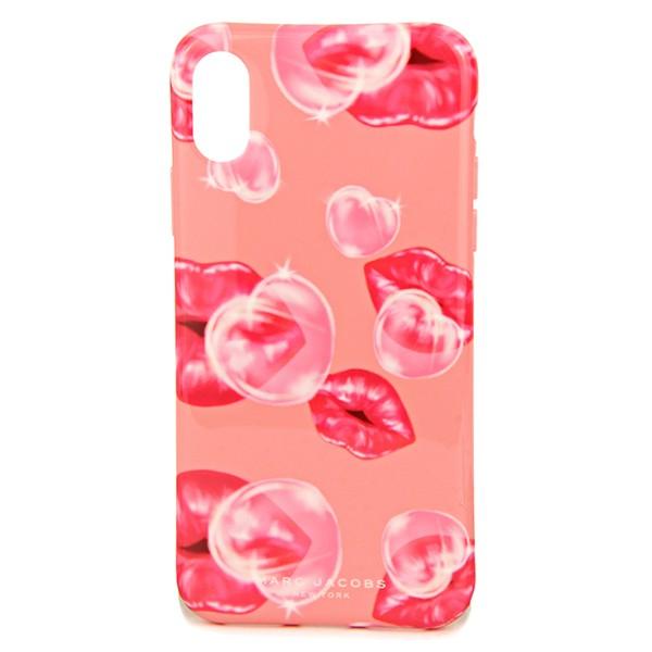 並行輸入 マークジェイコブス iPhoneX ケース MARC JACOBS プリント リップ M0013434 651レディース ピンク マルチ | MARC JACOBS