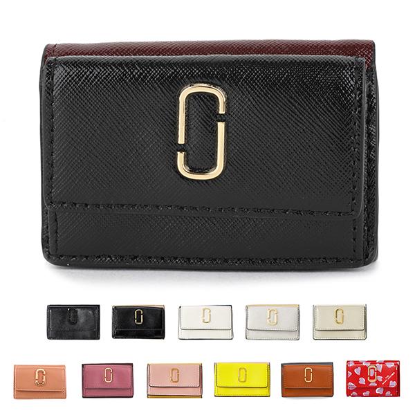 並行輸入 マークジェイコブス 3つ折り財布 MARC JACOBS スナップショット M0013597 014レディース ブラック | MARC JACOBS