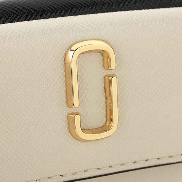 並行輸入 マークジェイコブス 3つ折り財布 MARC JACOBS ザ スナップショット M0013597 136レディース アイボリー | MARC JACOBS | 08