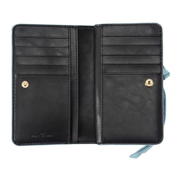 MARC JACOBS THE WALLET ライトブルー 二つ折り財布 MARC JACOBS マークジェイコブス 2つ折り財布 ライトブルー 水色
