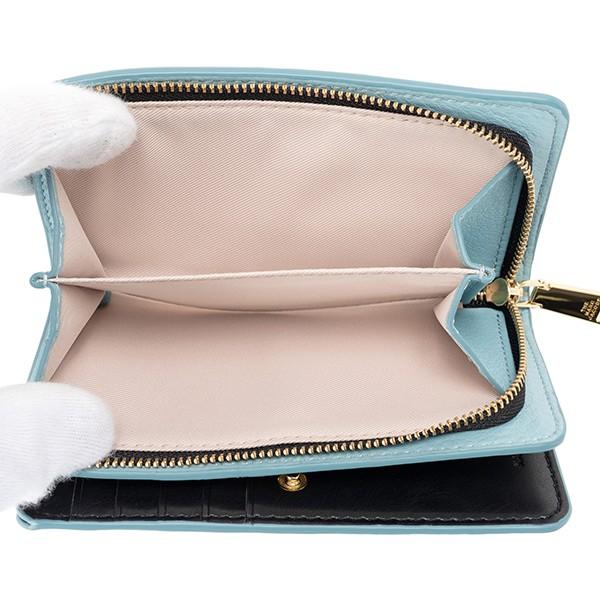 MARC JACOBS THE WALLET ライトブルー 二つ折り財布 MARC JACOBS マークジェイコブス 2つ折り財布 ライトブルー 水色