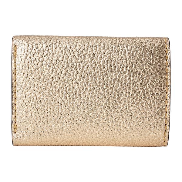 MARC JACOBS マークジェイコブス 3つ折り財布 ゴールド 金 MARC JACOBS マークジェイコブス 3つ折り財布 ゴールド 金