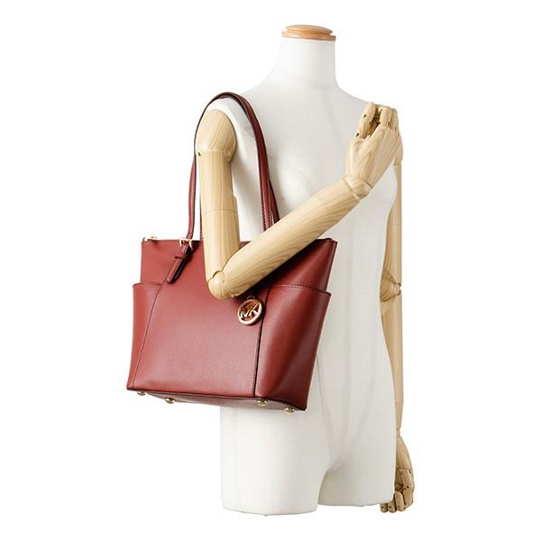 並行輸入 マイケルコース  トートバッグ ジェットセット 30F2GTTT8L 626 バーガンディ レッド系 爆買 | MICHAEL KORS | 05