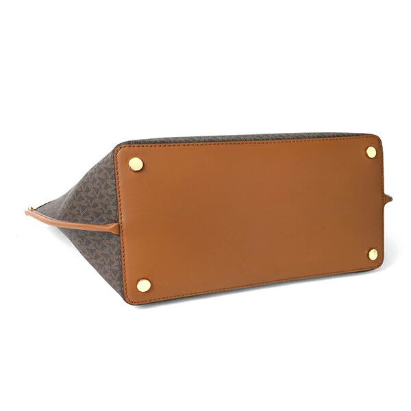 MICHAEL KORS トートバッグ ブラウン/オレンジ Michael Kors Charlotte Top Zip Tote Shoulder Bag – Dazigno