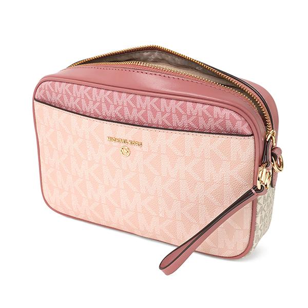 極美品☆MICHAEL KORSマイケルコース ショルダーウエストバッグ MK柄 MICHAEL KORS ショルダーバッグ バッグ MK SIGNTURE JET SET CAMERA