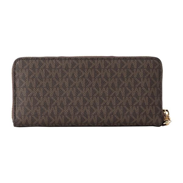 並行輸入 マイケルコース 長財布(ラウンドファスナー) LOGO CONTINENTAL WRISTLET 32S7GTTE9B 200 ブラウン 爆買 | MICHAEL KORS | 01