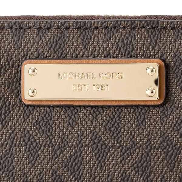並行輸入 マイケルコース 長財布(ラウンドファスナー) LOGO CONTINENTAL WRISTLET 32S7GTTE9B 200 ブラウン 爆買 | MICHAEL KORS | 06