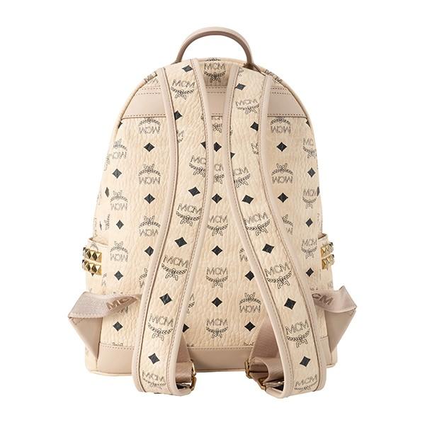 並行輸入 エムシーエム リュックサック スターク サイドスタッズ バックパック SMALL/MEDIUM MMK 7AVE99 IG001 ベージュ 爆買 | MCM | 01