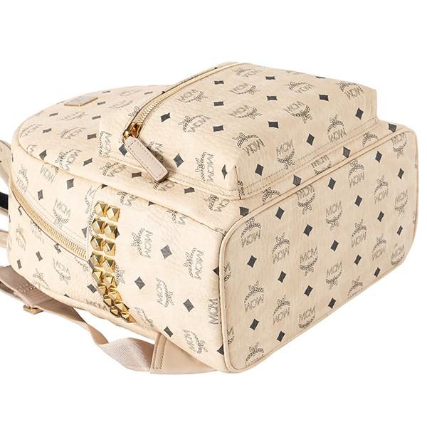 並行輸入 エムシーエム リュックサック スターク サイドスタッズ バックパック SMALL/MEDIUM MMK 7AVE99 IG001 ベージュ 爆買 | MCM | 02