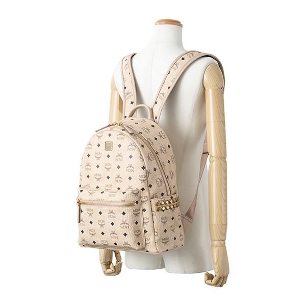 並行輸入 エムシーエム リュックサック スターク サイドスタッズ バックパック SMALL/MEDIUM MMK 7AVE99 IG001 ベージュ 爆買 | MCM | 05