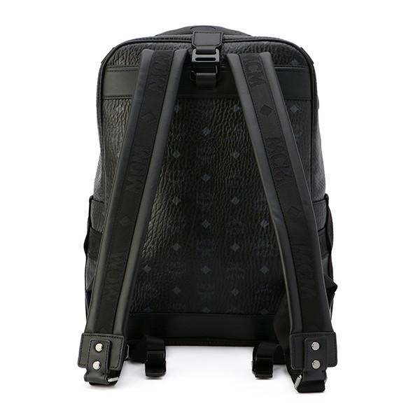 MCM ブラック リュック Small Stark サイドスタッズ バックパック - ヴィセトス