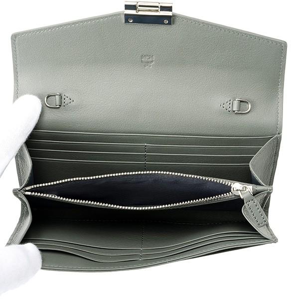 MCM エムシーエム 長財布 モノグラムレザー MYL 9APA55 EC001 グレー  