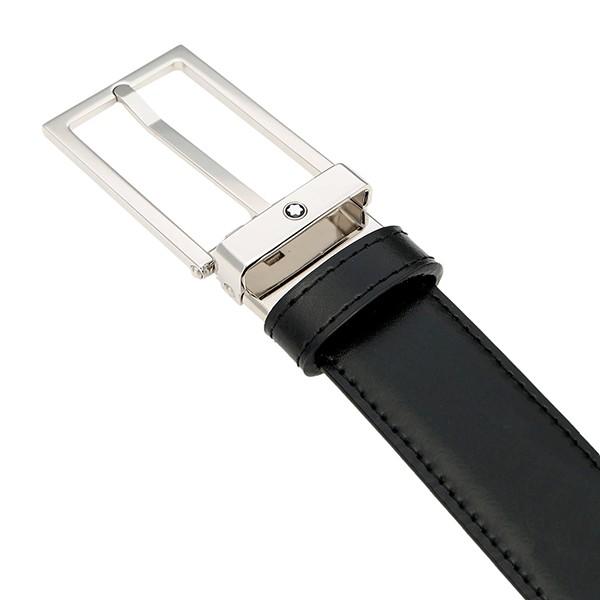 並行輸入 モンブラン ベルト MONTBLANC クラシック ライン スクエア スリム リバーシブル ビジネスベルト 113273メンズ ブラック 黒 | MONTBLANC（筆記具、時計） | 02