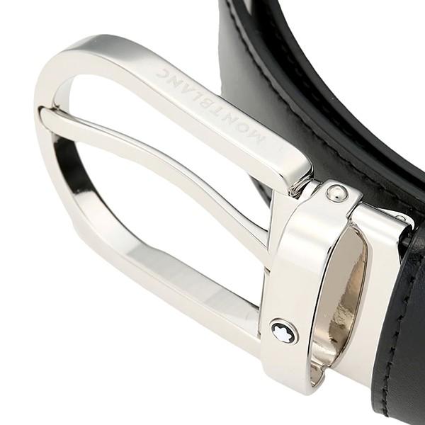 並行輸入 モンブラン ベルト MONTBLANC クラシック ライン オーバル ホースショー リバーシブル ビジネスベルト 38157メンズ ブラック 黒 | MONTBLANC（筆記具、時計） | 06