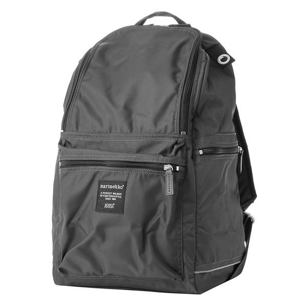 マリメッコ リュックサック チャコールグレー BUDDY バディ Marimekko