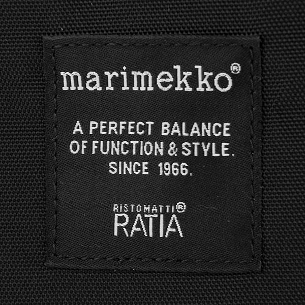 並行輸入 マリメッコ リュックサック Marimekko ローディー METRO メトロ 092518 999レディース ブラック 黒 | marimekko | 06