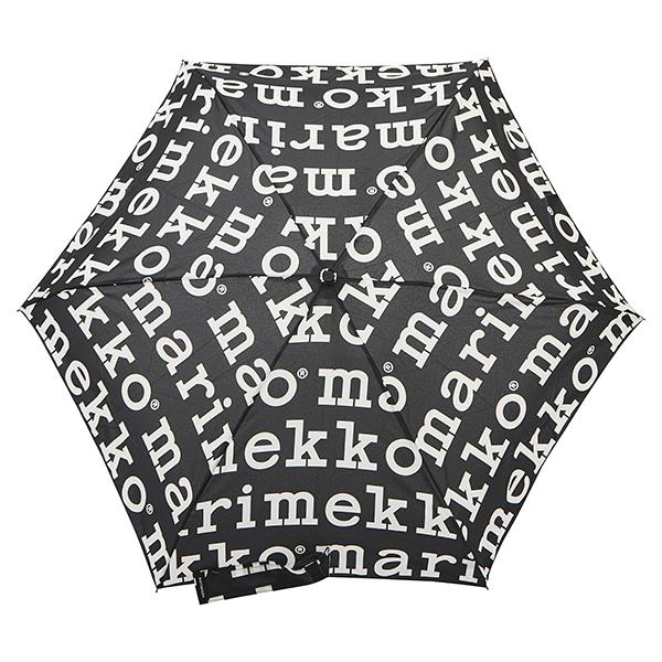 並行輸入 マリメッコ 傘 Marimekko ミニ マニュアル マリロゴ 折りたたみ傘 048859 910レディース ブラック 黒 ホワイト 白 | marimekko | 02