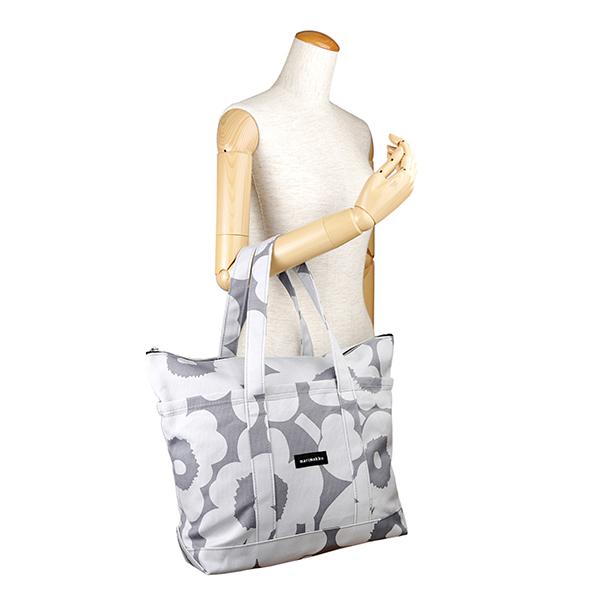 marimekkoマリメッコ MINI MATKURIトートバッグ グレー A4 マリメッコ marimekko Uusi Mini Matkuri トートバッグ A4