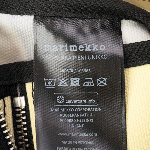 並行輸入 マリメッコ ハンドバッグ Marimekko ピエニ ウニッコ KAENKUKKA 090570 920レディース ブラック 黒 イエロー 黄 | marimekko | 08