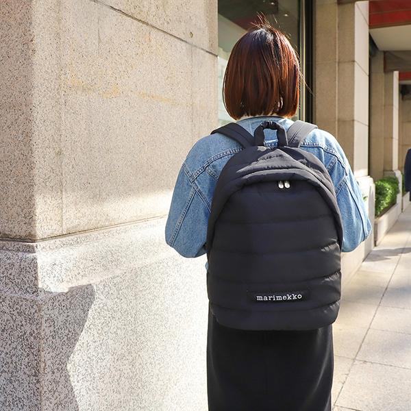並行輸入 マリメッコ リュックサック Marimekko ロリー バックパック 090803 009レディース ブラック 黒 | marimekko | 10