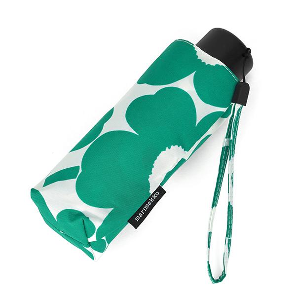 マリメッコ　ミニウニッコ　折りたたみ傘　GREEN marimekko マリメッコ 傘 Marimekko ミニ ウニッコ マニュアル