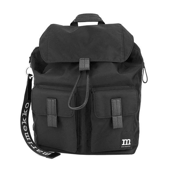 並行輸入 マリメッコ リュックサック Marimekko WEAR ALL DAY BAG EVERYTHING BACKPACK L SOLID 091198 009レディース ブラック 黒 | marimekko