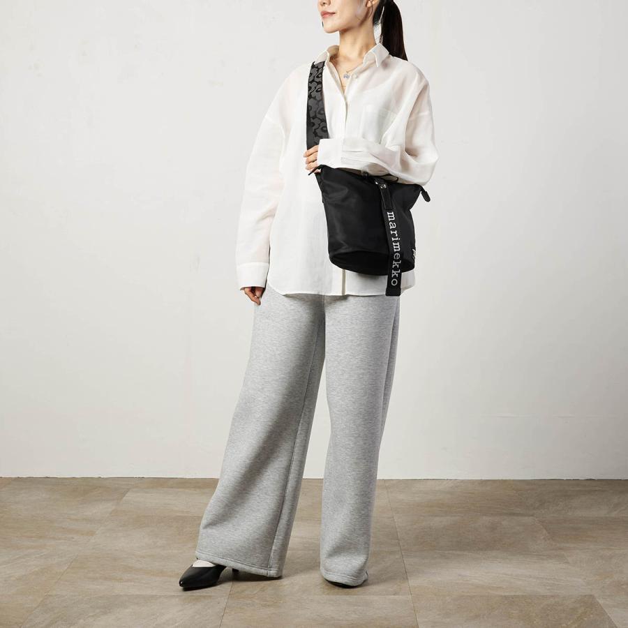 marimekko / マリメッコ | Carry All Solid bag ナイロン ショルダーバッグ | ブラック/ホワイト | レディース Carry All Solid ショルダーバッグ | ショルダーバッグ | バッグ