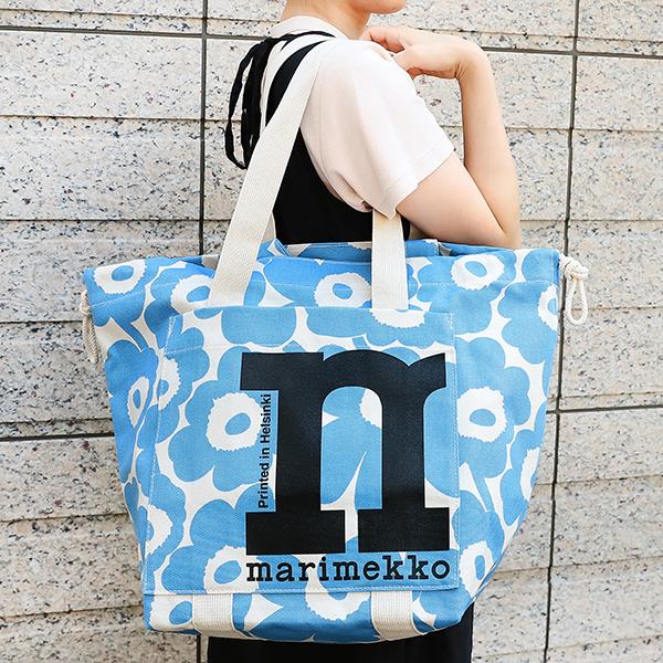 並行輸入 マリメッコ トートバッグ Marimekko ウニッコ MONO CITY TOTE 091971 845レディース ライトブルー 水色 | marimekko